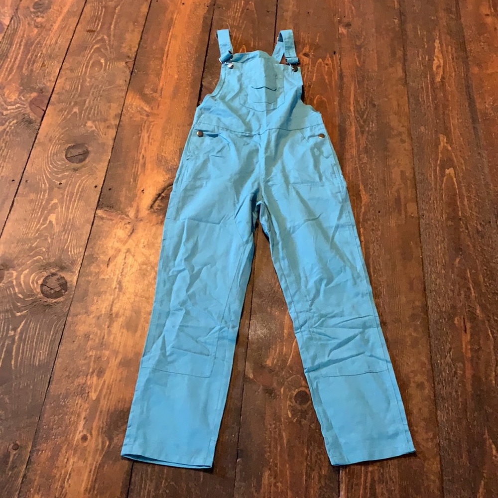 Brand new!!! Aqua/blue in color overalls